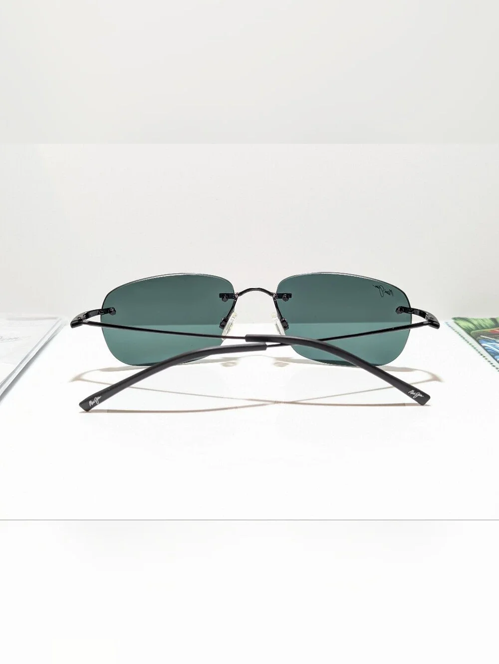NEW Maui Jim Nanea Gloss Black Polarized Neutral Grey Lens Sunglasses 332-02